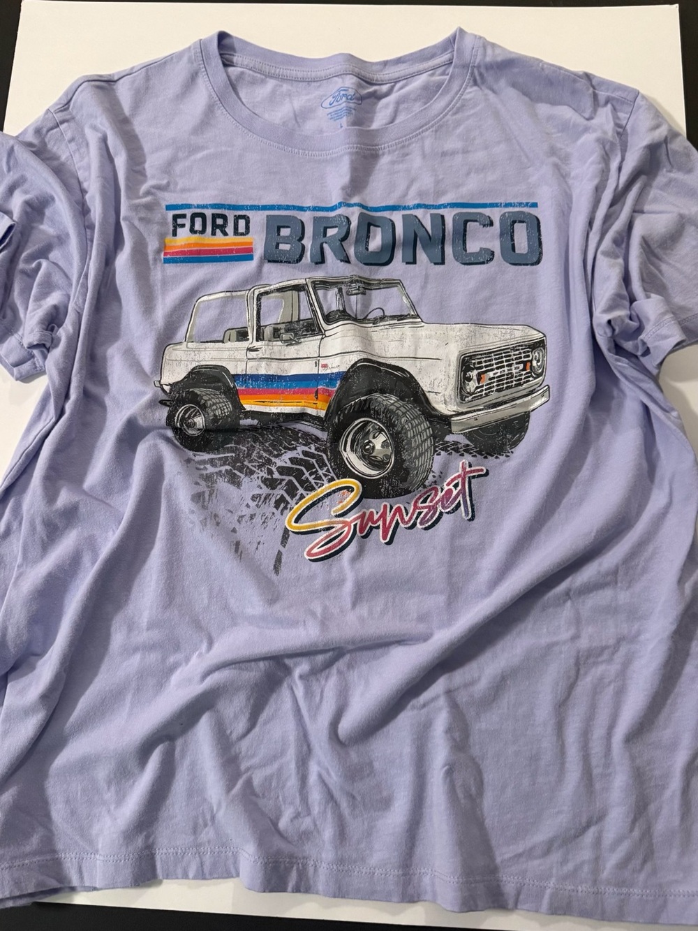 Ford Lavender Sunset Bronco Graphic Tee